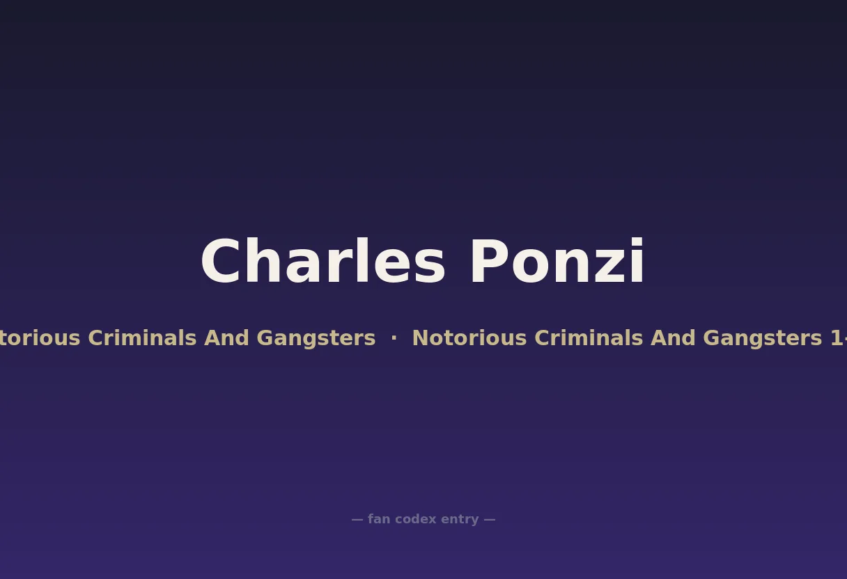 Charles Ponzi